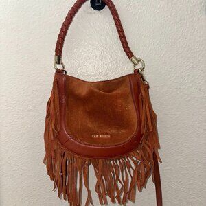 Ted Baker London Braided Handle Fringe Mini Hobo Bag